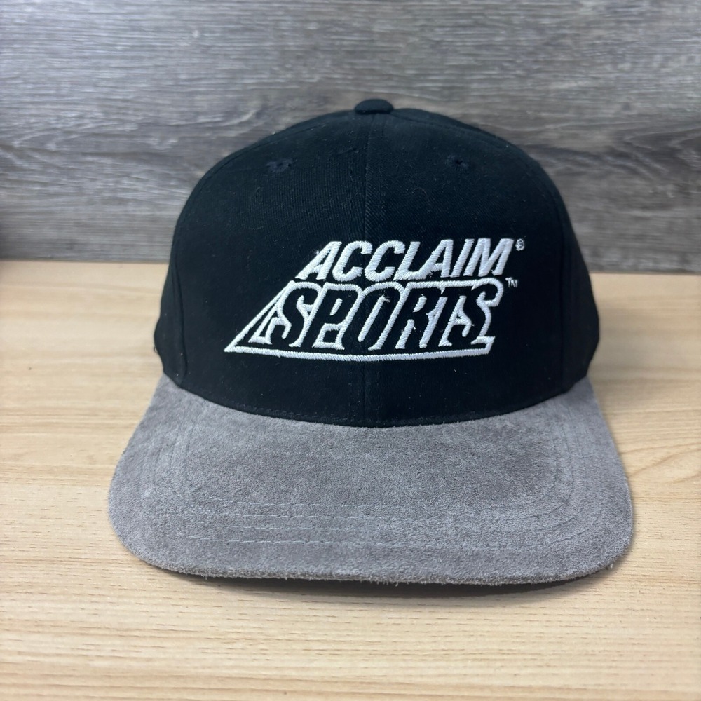 Vintage All Star Game Hat Cap Strap Back Black MLB Baseball 2000 Acclaim Sports